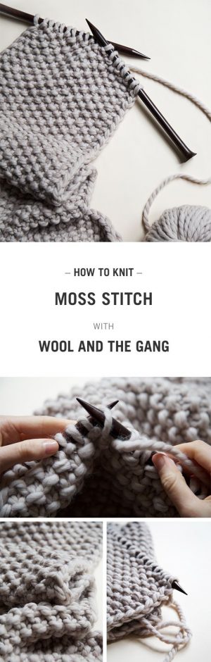 How To Knit Moss Stitch An Illustrated Tutorial New Craft Works